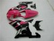 Rosa Preto Carenagem GSXR 600 / 750 K1 K2 K3 2001-2003 Rosa Preto Carenagem GSXR 600 / 750 K1 K2 K3 2001-2003