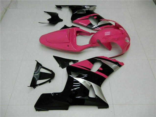 Rosa Preto Carenagem GSXR 600 / 750 K1 K2 K3 2001-2003 Rosa Preto Carenagem GSXR 600 / 750 K1 K2 K3 2001-2003