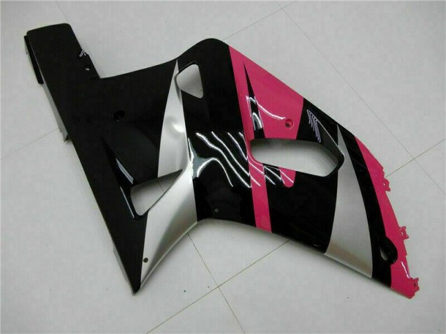 Rosa Preto Carenagem GSXR 600 / 750 K1 K2 K3 2001-2003 Rosa Preto Carenagem GSXR 600 / 750 K1 K2 K3 2001-2003