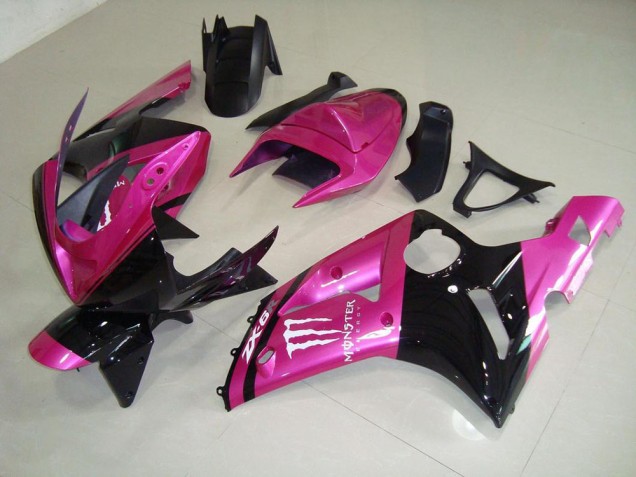 Rosa Preto Monster Carenagem ZX6R 2003-2004