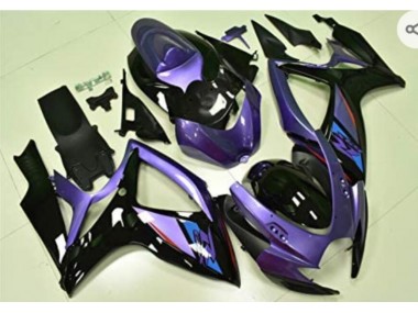 Roxo Preto Carenagem GSXR 600 / 750 K6 2006-2007