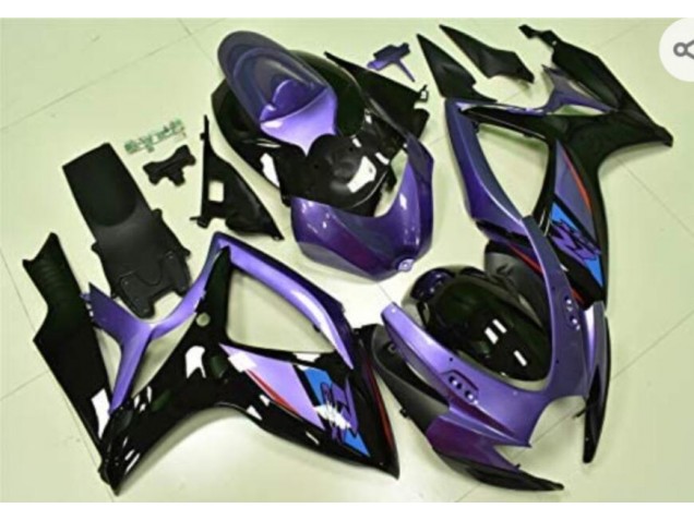 Roxo Preto Carenagem GSXR 600 / 750 K6 2006-2007