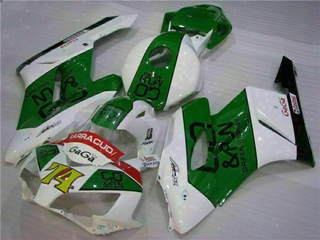Verde Branco Carenagem CBR 1000RR 2004-2005 Verde Branco Carenagem CBR 1000RR 2004-2005