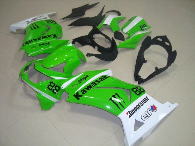 Verde & Branco Carenagem ZX 250R 2008-2012 Verde & Branco Carenagem ZX 250R 2008-2012