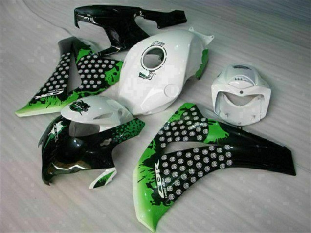 Verde Branco Injeção Kit Carenagem CBR 1000RR 2008-2011 Verde Branco Injeção Kit Carenagem CBR 1000RR 2008-2011