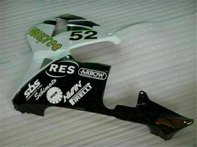 Verde Branco Preto Carenagem CBR 600RR 2003-2004