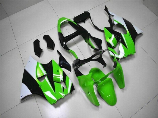 Verde Branco Preto Carenagem ZX6R 2000-2002