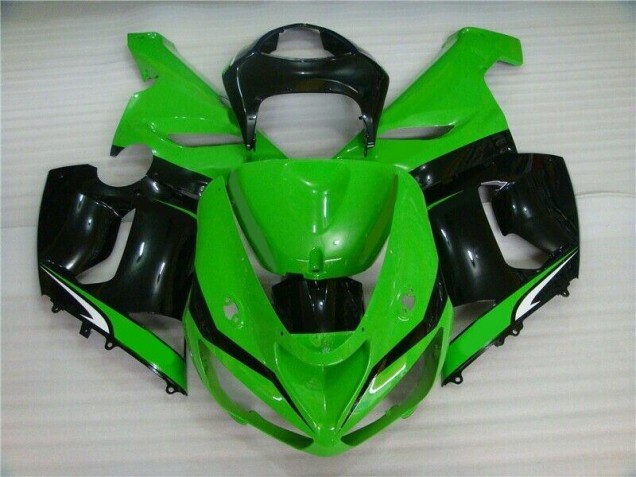 Verde Branco Preto Carenagem ZX6R 2005-2006