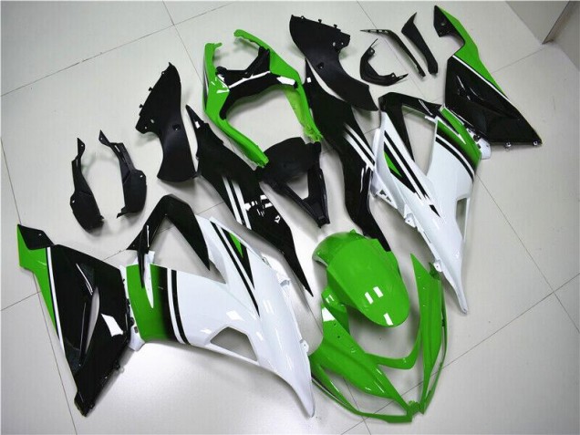 Verde Branco Preto Carenagem ZX6R 2013-2018 Verde Branco Preto Carenagem ZX6R 2013-2018