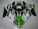 Verde Branco Preto Carenagem ZX6R 2013-2018 Verde Branco Preto Carenagem ZX6R 2013-2018