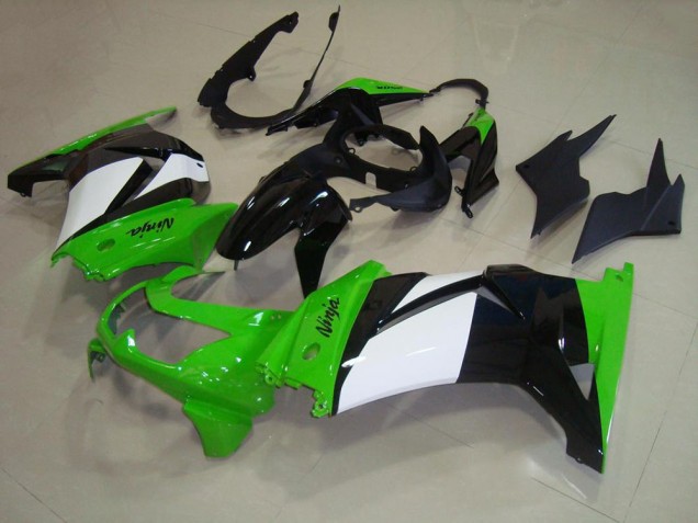 Verde Branco Preto Plástico ZX 250R 2008-2012 Verde Branco Preto Plástico ZX 250R 2008-2012