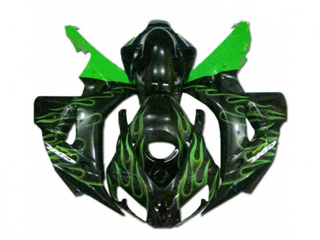 Verde Chama Preto Carenagem CBR 1000RR 2006-2007 Verde Chama Preto Carenagem CBR 1000RR 2006-2007