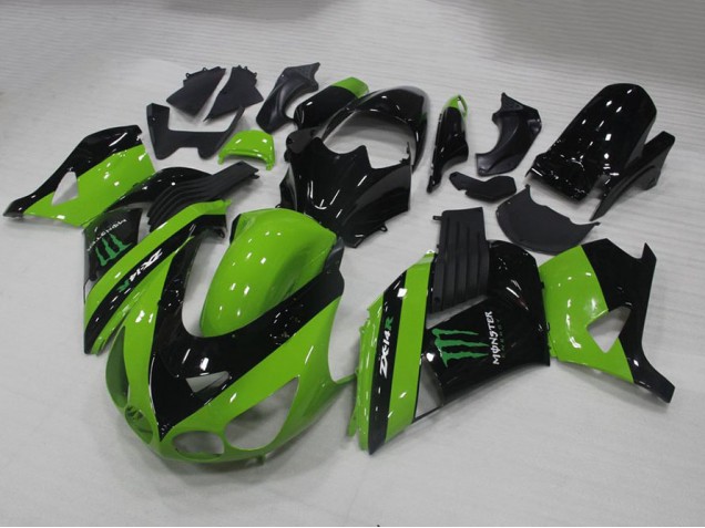 Verde Monster Carenagem ZX14R ZZR 1400 2006-2011 Verde Monster Carenagem ZX14R ZZR 1400 2006-2011