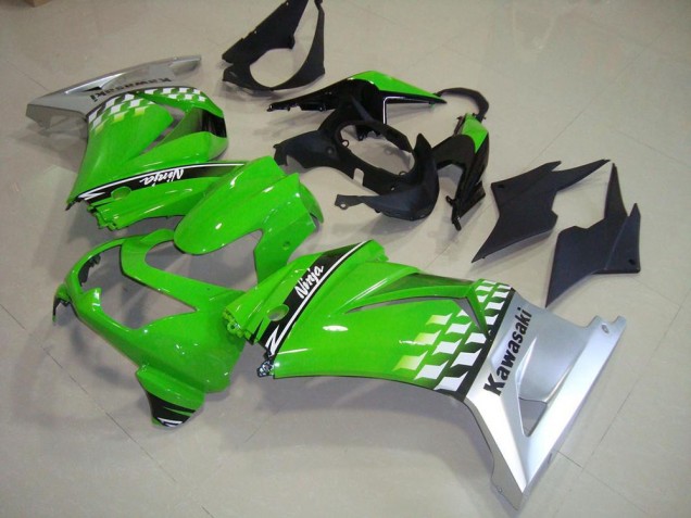 Verde Prata Carenagem ZX 250R 2008-2012 Verde Prata Carenagem ZX 250R 2008-2012