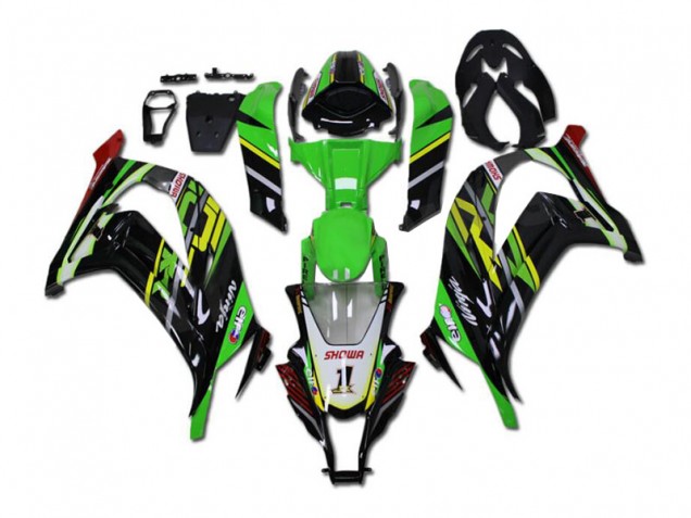 Verde Preto Abs Kits Carenagem EX650 2012-2016 Verde Preto Abs Kits Carenagem EX650 2012-2016
