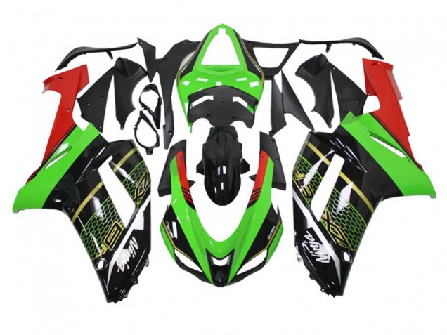 Verde Preto Abs Plástico ZX10R 2008-2010 Verde Preto Abs Plástico ZX10R 2008-2010