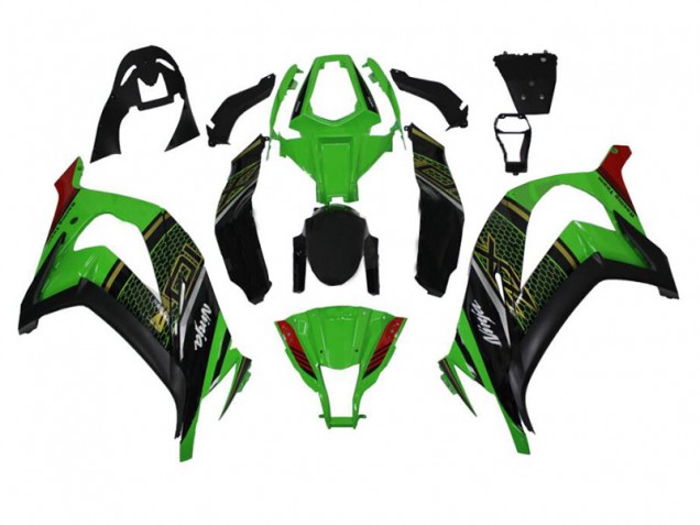 Verde Preto Abs Plásticos ZX10R 2011-2015