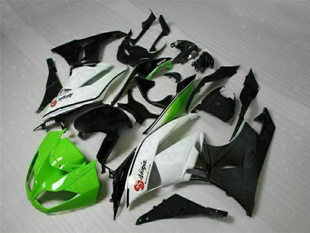 Verde Preto Branco 25 Carenagem ZX6R 2009-2012