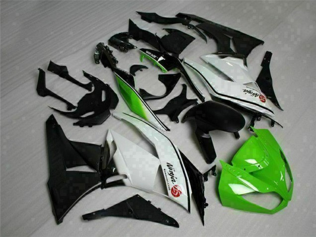 Verde Preto Branco 25 Carenagem ZX6R 2009-2012
