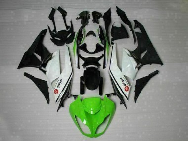 Verde Preto Branco 25 Carenagem ZX6R 2009-2012