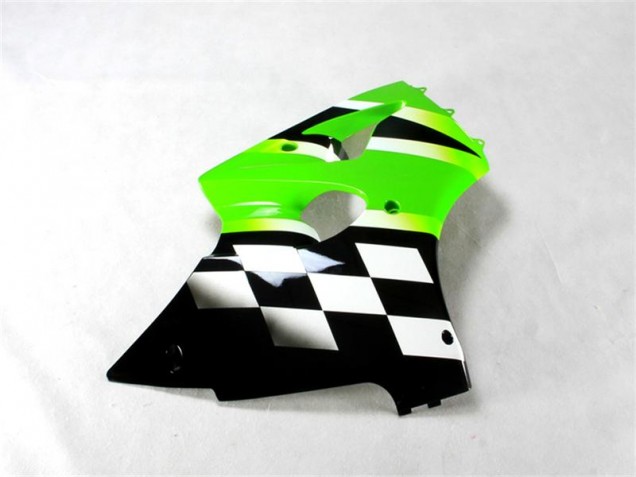 Verde Preto Branco Abs Kits Carenagem ZX6R 2000-2002 Verde Preto Branco Abs Kits Carenagem ZX6R 2000-2002