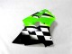 Verde Preto Branco Abs Kits Carenagem ZX6R 2000-2002 Verde Preto Branco Abs Kits Carenagem ZX6R 2000-2002