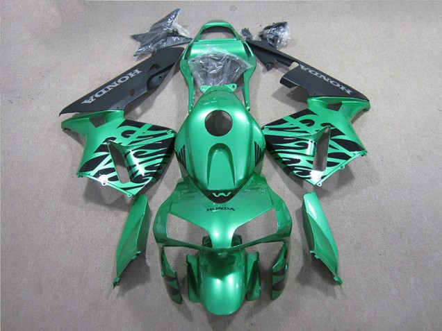 Verde Preto Carenagem CBR 600RR 2005-2006 Verde Preto Carenagem CBR 600RR 2005-2006