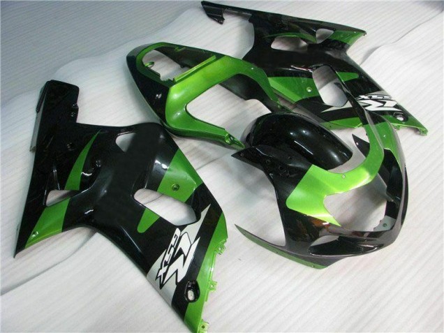 Verde Preto Carenagem GSXR 600 / 750 K1 K2 K3 2001-2003 Verde Preto Carenagem GSXR 600 / 750 K1 K2 K3 2001-2003