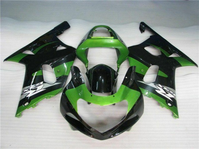Verde Preto Carenagem GSXR 600 / 750 K1 K2 K3 2001-2003 Verde Preto Carenagem GSXR 600 / 750 K1 K2 K3 2001-2003