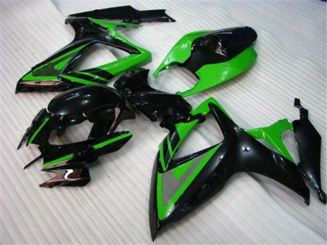 Verde Preto Carenagem GSXR 600 / 750 K8 2008-2010 Verde Preto Carenagem GSXR 600 / 750 K8 2008-2010