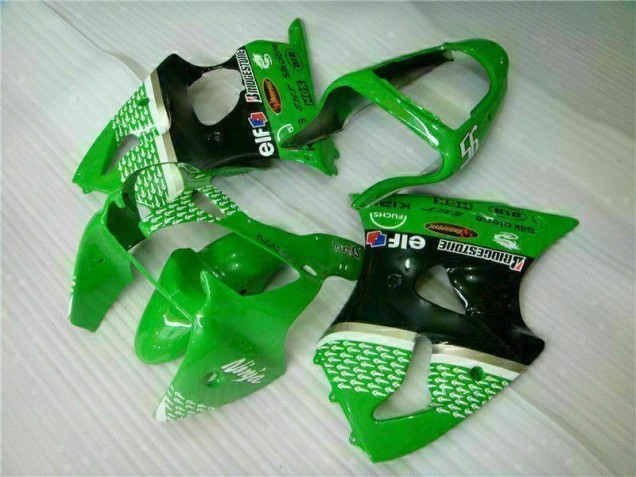 Verde Preto Carenagem & Plástico ZX6R 2000-2002 Verde Preto Carenagem & Plástico ZX6R 2000-2002