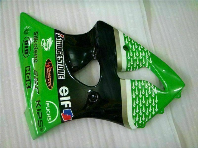 Verde Preto Carenagem & Plástico ZX6R 2000-2002 Verde Preto Carenagem & Plástico ZX6R 2000-2002