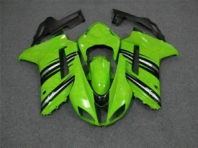 Verde Preto Carenagem & Plástico ZX6R 2007-2008 Verde Preto Carenagem & Plástico ZX6R 2007-2008