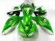 Verde Preto Carenagem ZX14R ZZR 1400 2012-2021 Verde Preto Carenagem ZX14R ZZR 1400 2012-2021