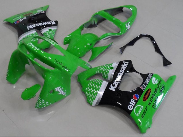 Verde Preto Carenagem ZX6R 1998-1999 Verde Preto Carenagem ZX6R 1998-1999