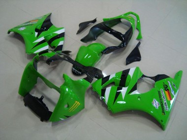 Verde Preto Carroçaria ZX6R 2000-2002