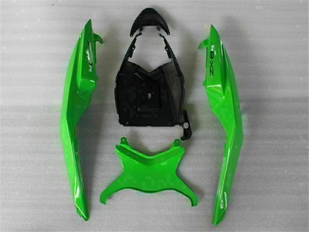 Verde Preto Carroçaria ZX6R 2009-2012 Verde Preto Carroçaria ZX6R 2009-2012