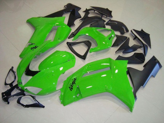 Verde Preto Fosco Carenagem ZX6R 2007-2008 Verde Preto Fosco Carenagem ZX6R 2007-2008
