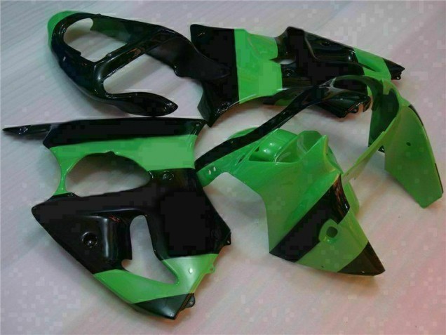 Verde Preto Injeção Kit Carenagem ZX6R 2000-2002 Verde Preto Injeção Kit Carenagem ZX6R 2000-2002
