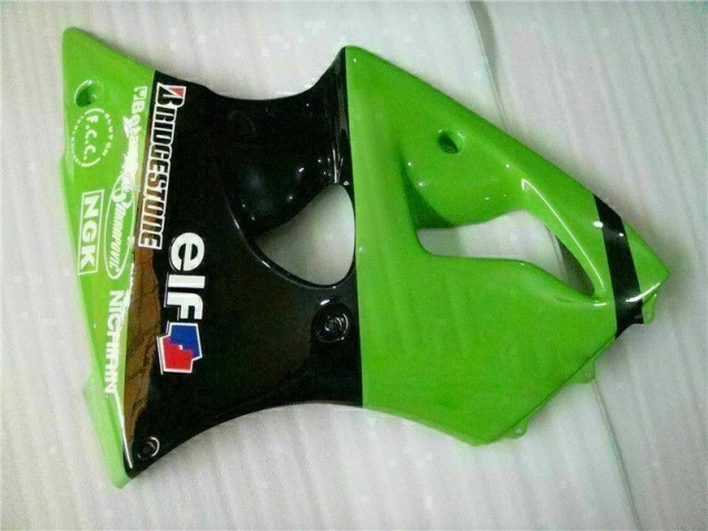 Verde Preto Injeção Kit Carenagem ZX6R 2000-2002 Verde Preto Injeção Kit Carenagem ZX6R 2000-2002