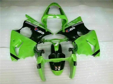 Verde Preto Injeção Kit Carenagem ZX6R 2000-2002