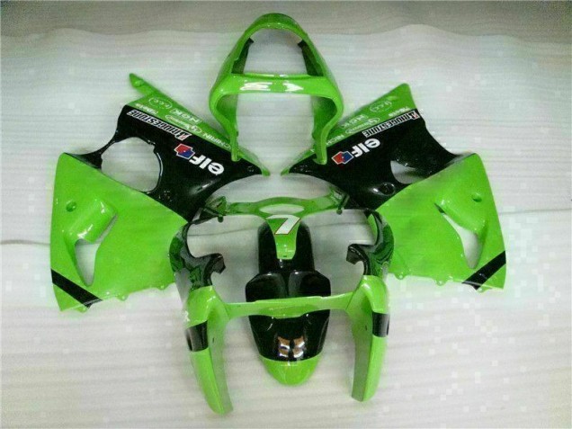 Verde Preto Injeção Kit Carenagem ZX6R 2000-2002 Verde Preto Injeção Kit Carenagem ZX6R 2000-2002