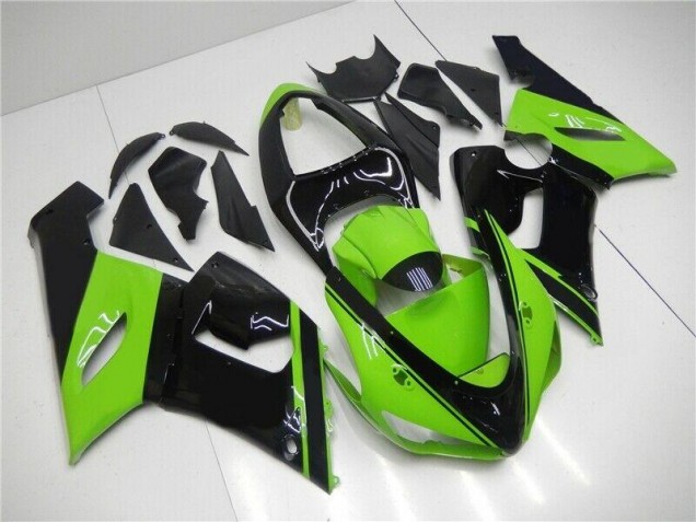Verde Preto Injeção Kit Carenagem ZX6R 2005-2006