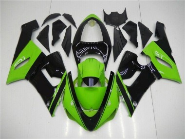 Verde Preto Injeção Kit Carenagem ZX6R 2005-2006