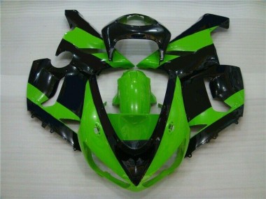 Verde Preto Injeção Kit Carenagem ZX6R 2005-2006