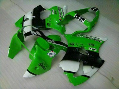 Verde Preto Injeção Kits Carenagem ZX6R 2000-2002