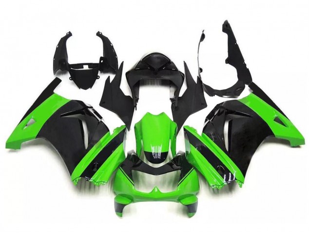 Verde Preto Kit Completo Carenagem EX250 2008-2012 Verde Preto Kit Completo Carenagem EX250 2008-2012