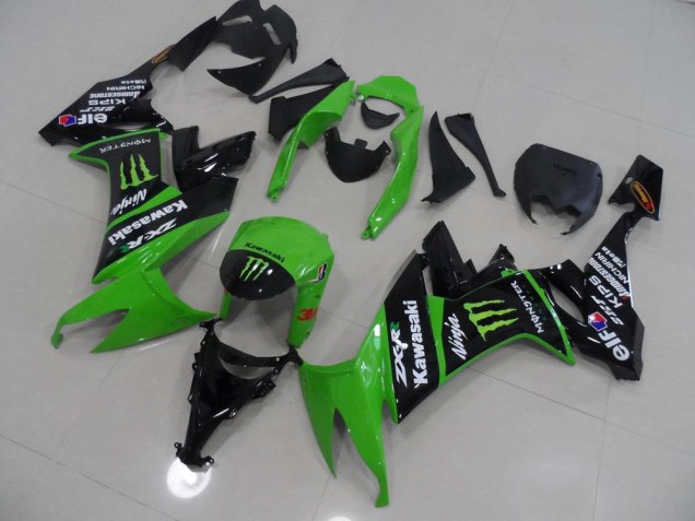 Verde & Preto Monster Carenagem ZX10R 2008-2010