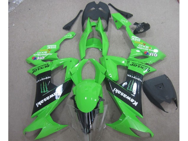 Verde Preto Monster Carenagem ZX10R 2008-2010