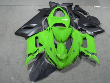 Verde Preto Ninja 636 Carenagem ZX6R 2005-2006